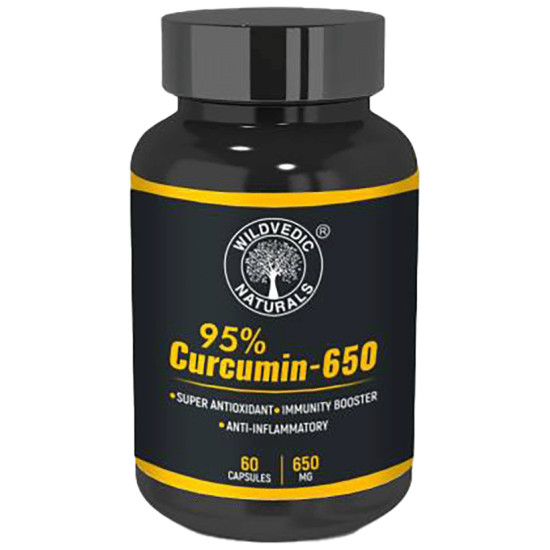 Wildvedic Naturals 95% Curcumin 650mg Capsule image