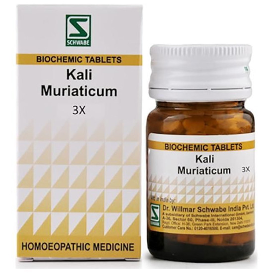 Dr Willmar Schwabe India Kali Muriaticum Biochemic Tablet 3X image