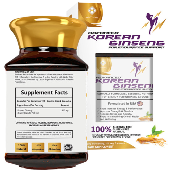 Mountainor Advanced Korean Ginseng Veg Capsule image