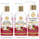 Mom & World Combo Pack of Red Onion Hair Shampoo 300ml, Red Onion Hair Conditioner 300ml & Red Onion Hair Oil 200ml image