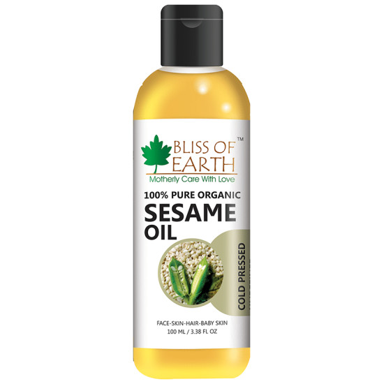 Bliss of Earth 100% Pure Organic Sesame Oil image