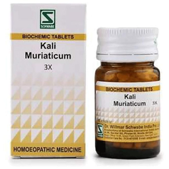 Dr Willmar Schwabe India Kali Muriaticum Biochemic Tablet 3X image