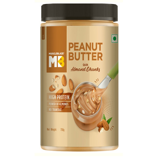 MuscleBlaze Peanut Butter with Almond Chunks image