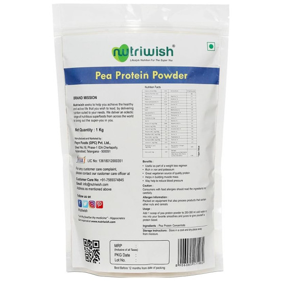 Nutriwish Pea Protein Powder image