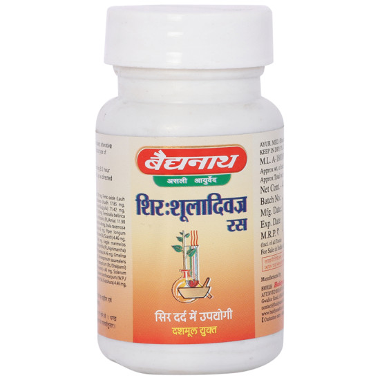 Baidyanath (Jhansi) Shirahshuladiwajra Ras Tablet image