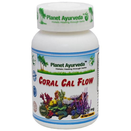 Planet Ayurveda Coral Cal Flow Vege Capsule image