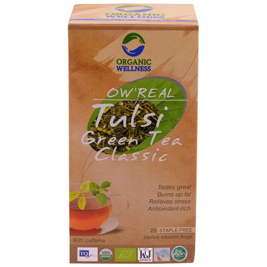 Organic Wellness OW'REAL Tulsi Green Tea Classic Infusion Bags image