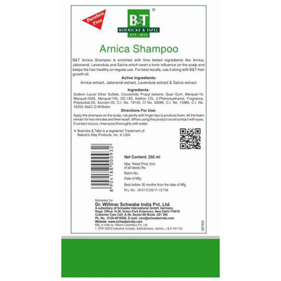 Boericke and Tafel Arnica Shampoo image