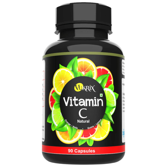 Vukrix Natural Vitamin C Capsule (90 Each) image