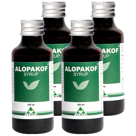 Alopakof Cough Syrup for Allergies & Dry Cough (100ml Each) image