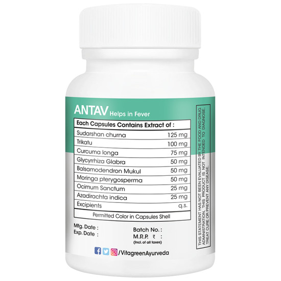 Vitagreen Antav 500mg Capsule image