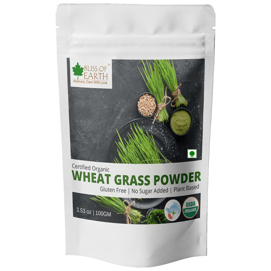 Bliss of Earth Certified Organic Wheat Grass Powder image