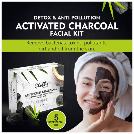 Globus Naturals Activated Charcoal Facial Kit image