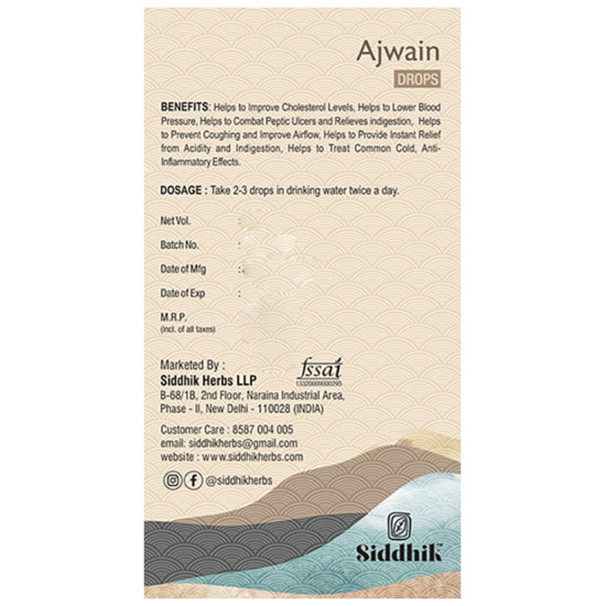 Siddhik Ajwain Drop (30ml Each) image