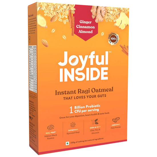 Joyful Inside Instant Ragi Oatmeal Ginger Cinnamon Almond image