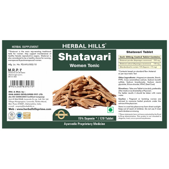 Herbal Hills Shatavari Women Tonic Tablet image