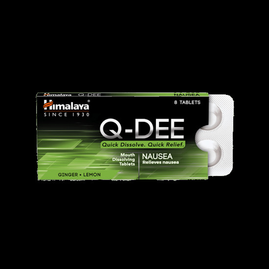 Himalaya Q-Dee Nausea Tablet MD Ginger Lemon image