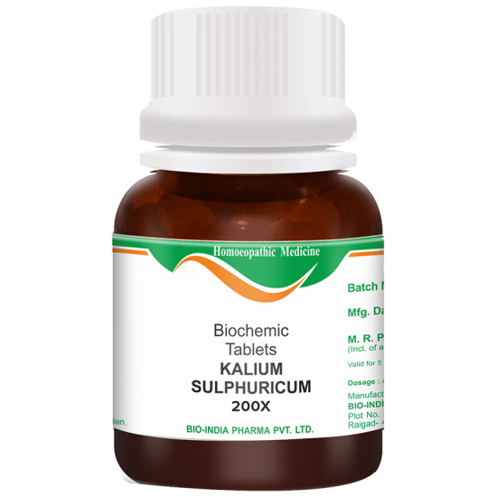 Bio India Kalium Sulphuricum Biochemic Tablet 200X image