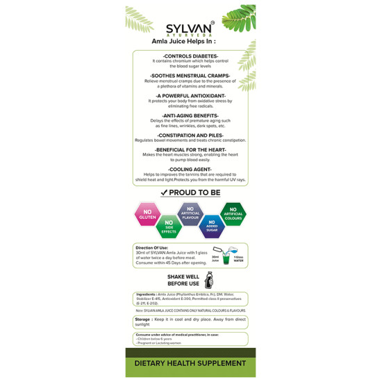 Sylvan Ayurveda Amla Juice (1Ltr Each) image