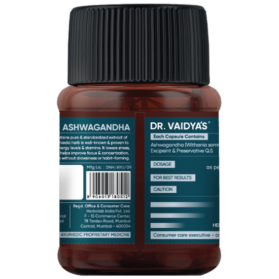 Dr. Vaidya's Ashwagandha Capsule (30 Each) image