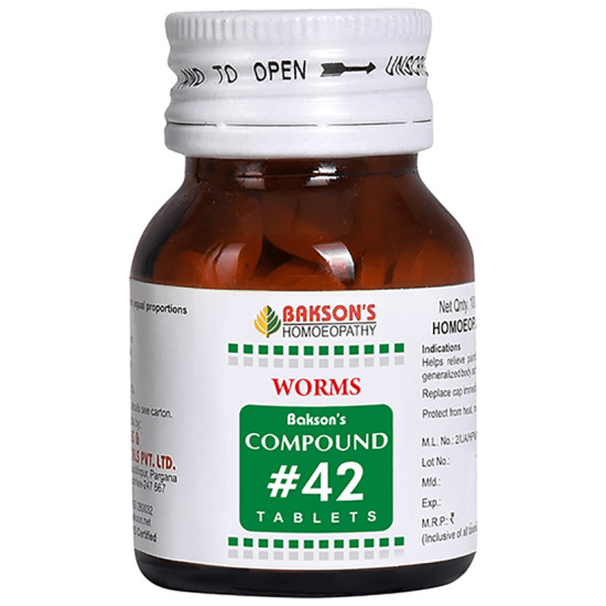 Bakson's Compound # 42 Worms Tablet image