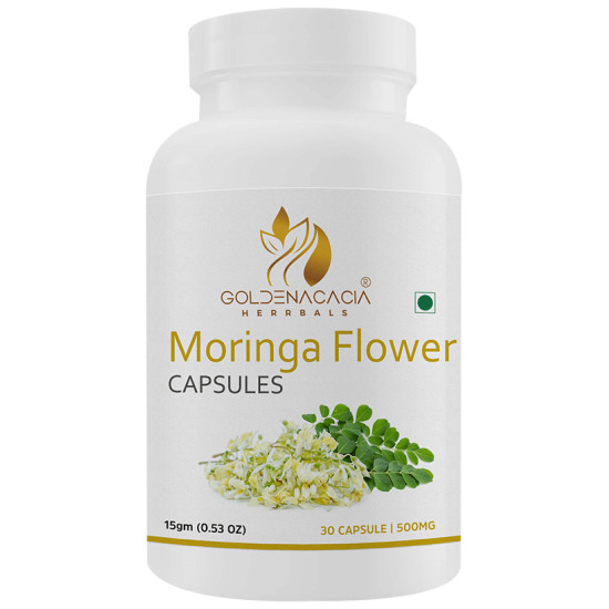 Goldenacacia Herrbals Moringa Flower 500mg Capsule image