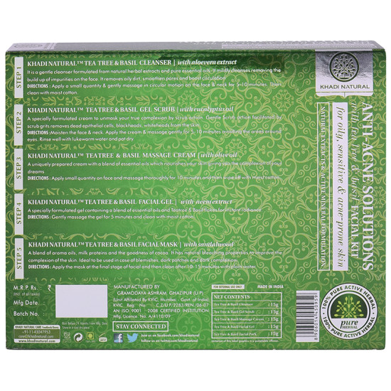 Khadi Naturals Anti-Acne Solutions Mini Facial Kit image