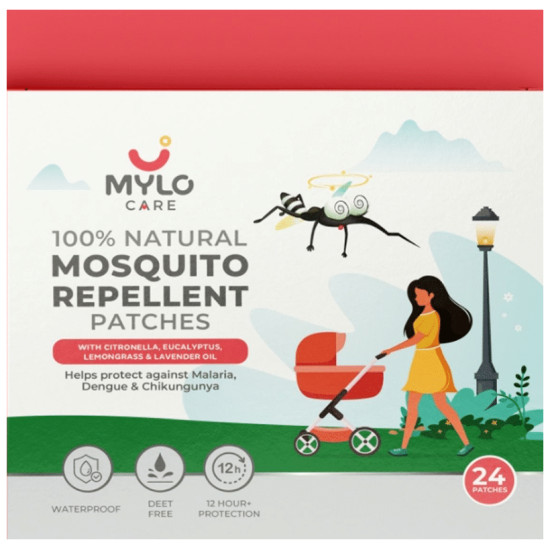 Mylo Care Combo Pack of Mosquito Repellent Spray 100ml and Mosquito Repellent 24 Patches image