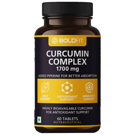 Boldfit Curcumin Complex 1700mg Tablet image