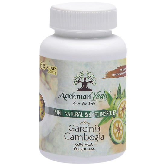 Aachman Veda Garcinia Cambogia 500mg 60% HCA Weight Loss Capsule (60 Each) image