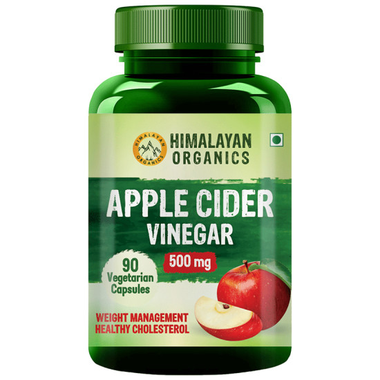 Himalayan Organics Apple Cider Vinegar 500mg Vegetarian Capsule image