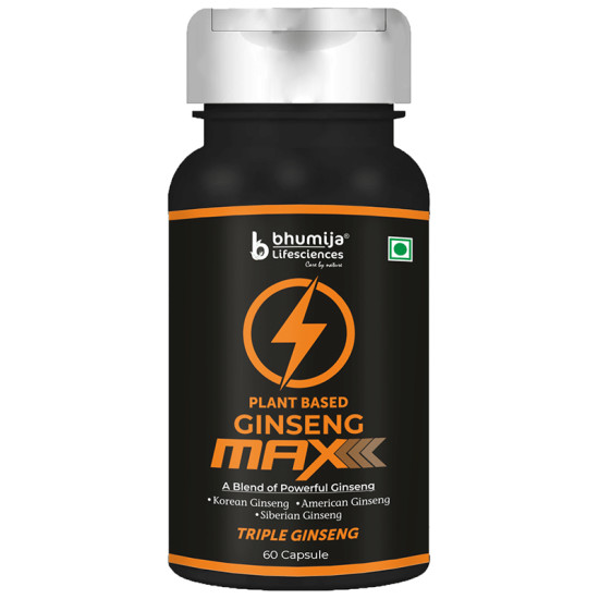 Bhumija Lifesciences Plant Based Ginseng Max Capsule image