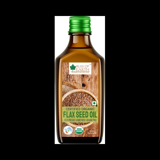 Bliss of Earth Certified Organic Flax Seed Oil image