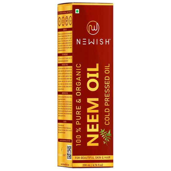 Newish 100% Pure & Organic Neem Cold Pressed Oil image