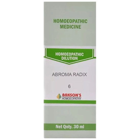 Bakson's Abroma Radix Dilution 6 CH image