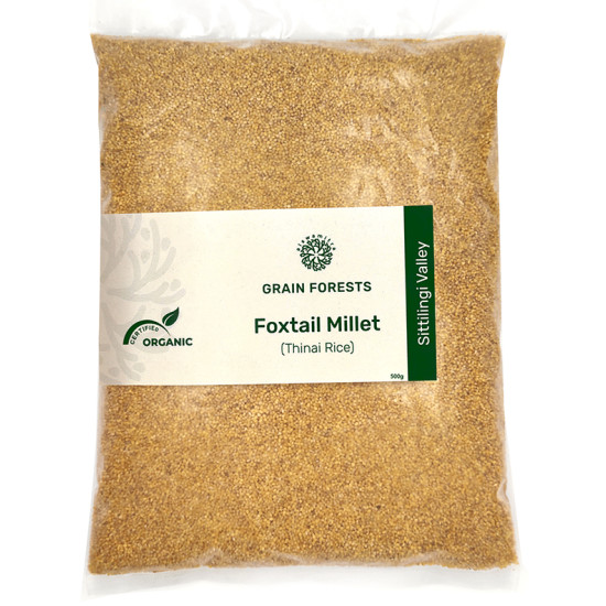 Grain Forests Organic Foxtail Millet (Thinai Rice) 500gm Each image