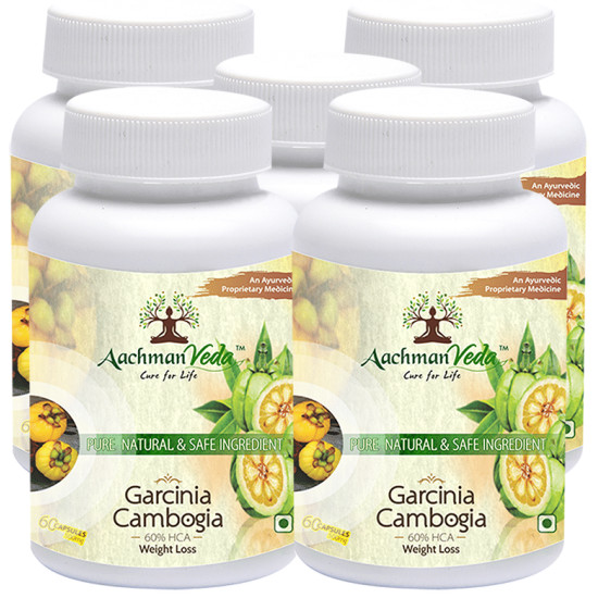 Aachman Veda Garcinia Cambogia 500mg 60% HCA Weight Loss Capsule (60 Each) image