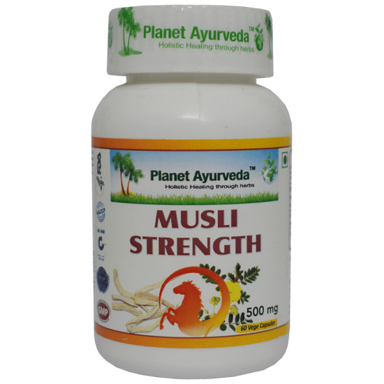 Planet Ayurveda Musli Strength Vege Capsule image