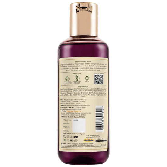 Vagad's Khadi Herbal Shampoo Red Onion image