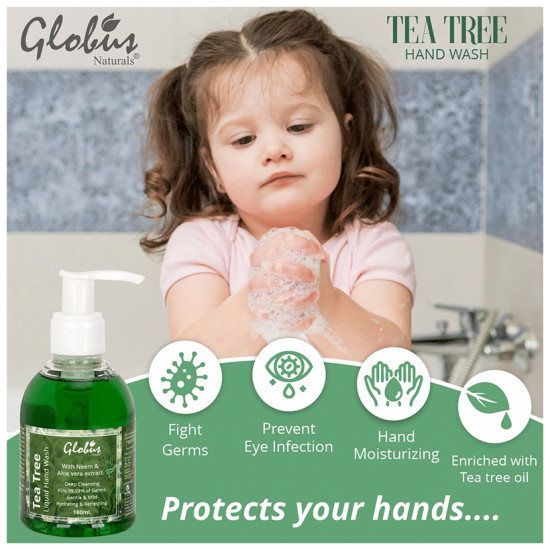 Globus Naturals Tea Tree Liquid Hand Wash image