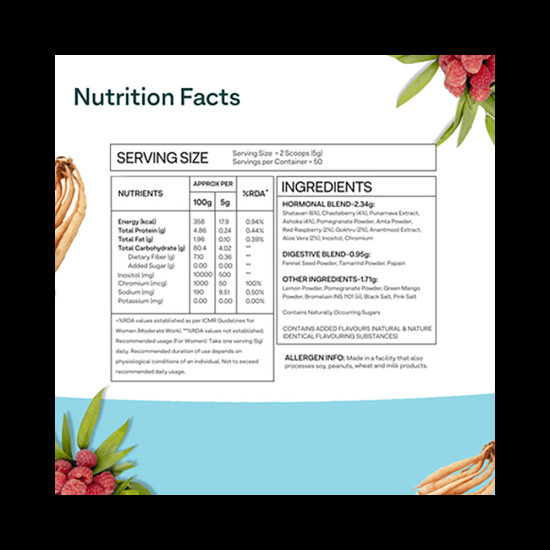 Oziva Plant Based Herbalance for PCOS Powder image