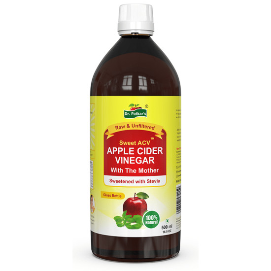 Dr. Patkar's Apple Cider Vinegar Stevia with the Mother (500ml Each) image