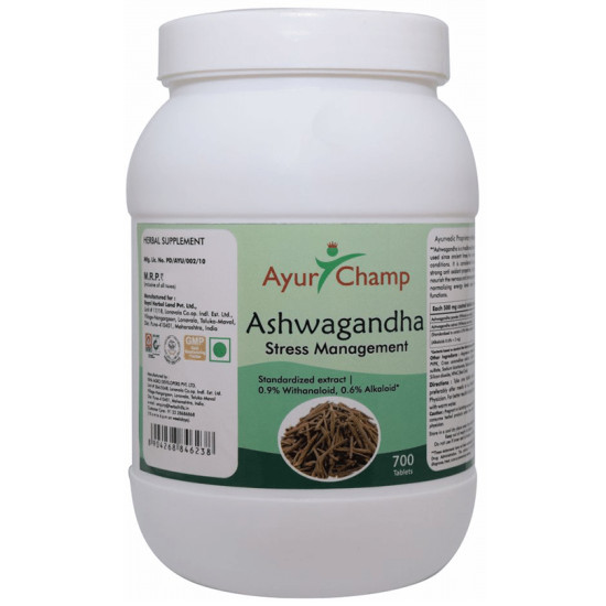 Ayur Champ Ashwagandha Stress Management Tablet image