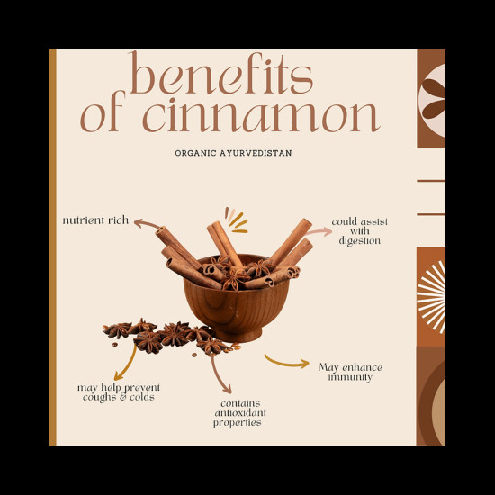 Organic Ayurvedistan Cassia Cinnamon Stick image