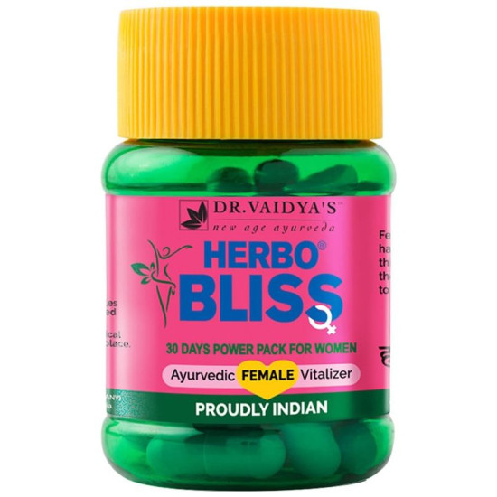 Dr. Vaidya's Herbo Bliss Ayurvedic Female Vitalizer Capsule (30 Each) image