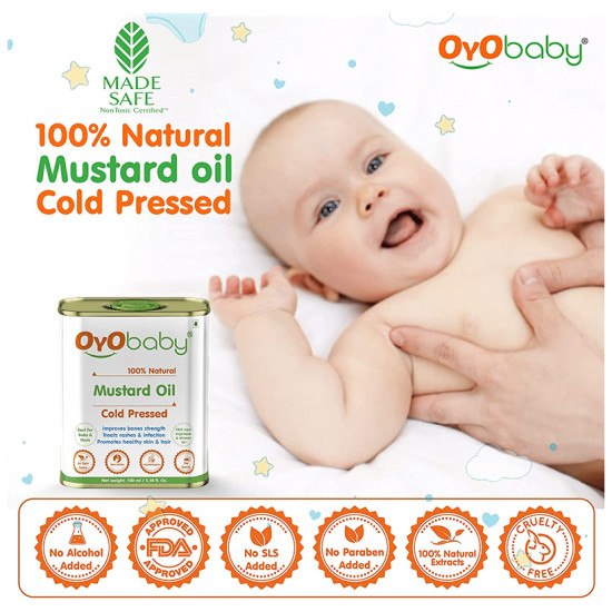 Oyo Baby 100% Natural Cold Pressed Mustard Oil image