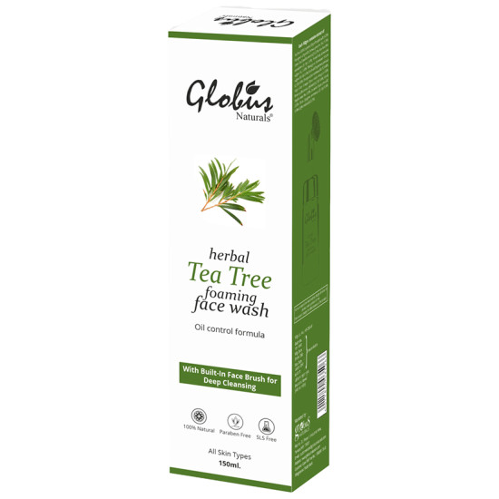 Globus Naturals Tea Tree Foaming Face Wash image