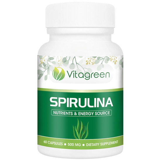 Vitagreen Spirulina 500mg Capsule image