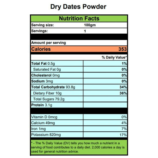 Sunrise Nutri Foods Dry Dates Powder image