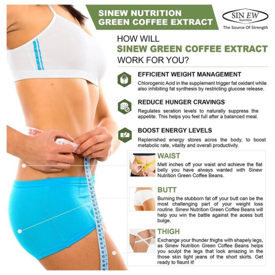 Sinew Nutrition Green Coffee Beans Extract 700mg Capsule image